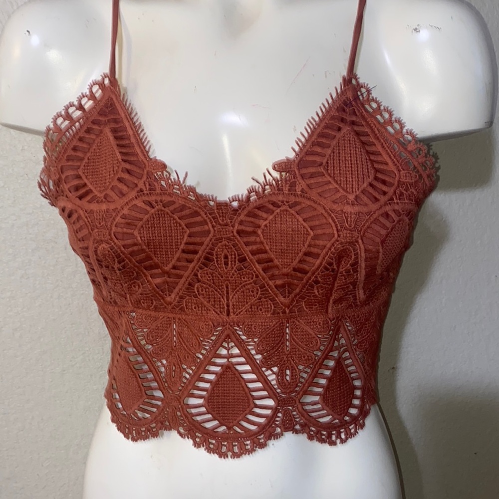 Say What? Stunning Lined Lace Summer Top - L - NWOT